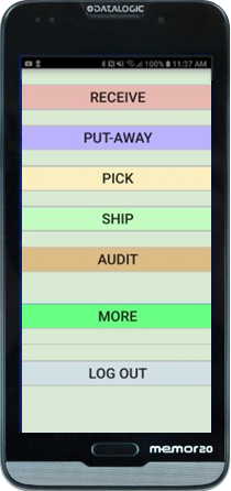 Mobile inventory audit screen